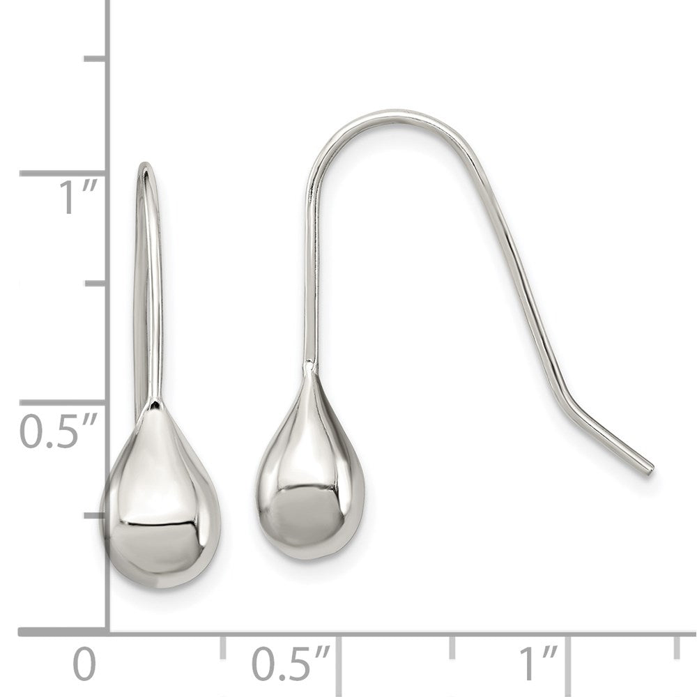 QE6834 Sterling Silver Teardrop Earrings