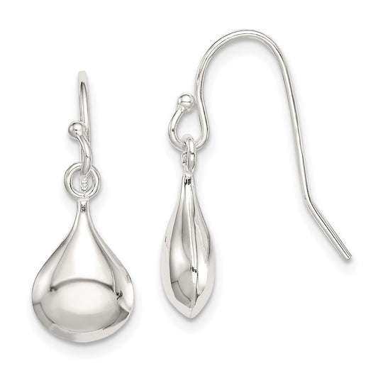 QE8616 Sterling Silver Shepherd Hook Earrings