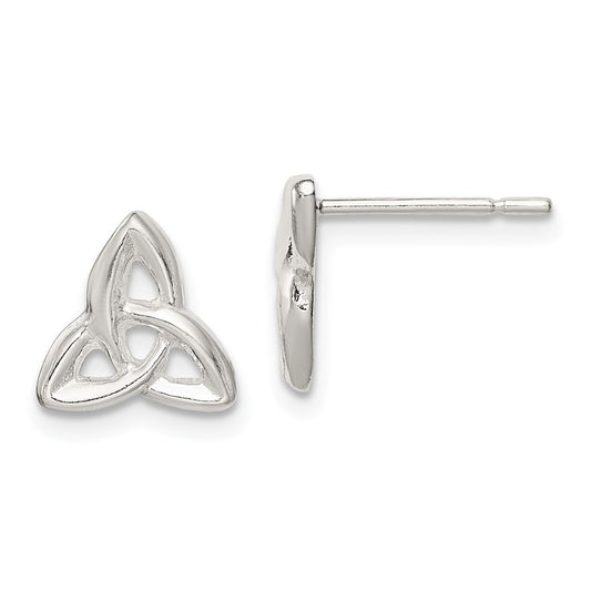QE8648 Sterling Silver Trinity Post Earrings