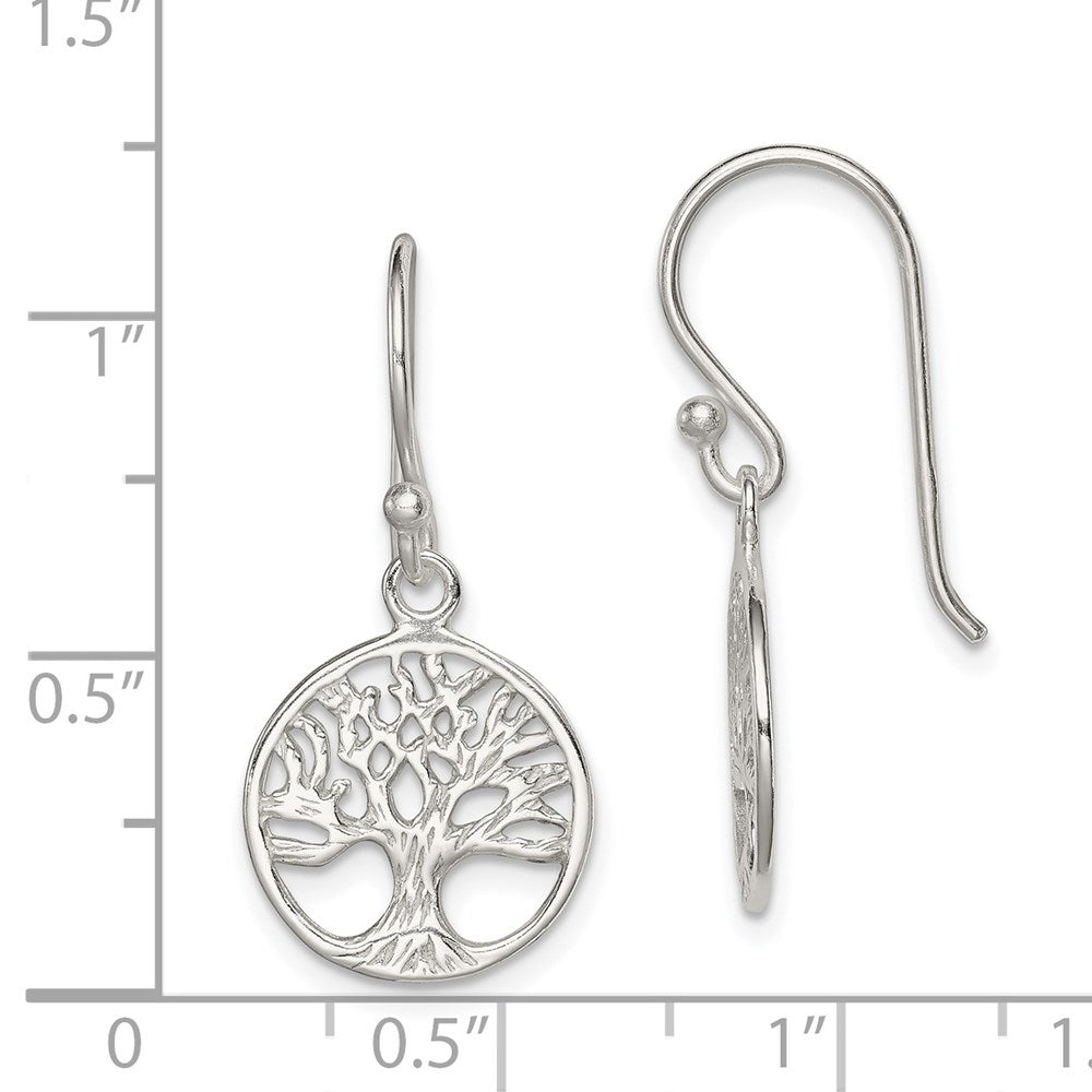 QE8977 Sterling Silver Shepherd Hook Earrings