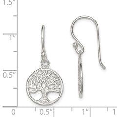 QE8977 Sterling Silver Shepherd Hook Earrings