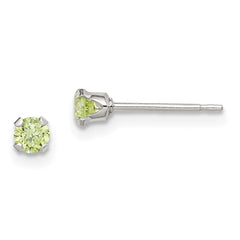 QE9579SET Sterling Silver 4pc Post Stellux Crystal Earring Set