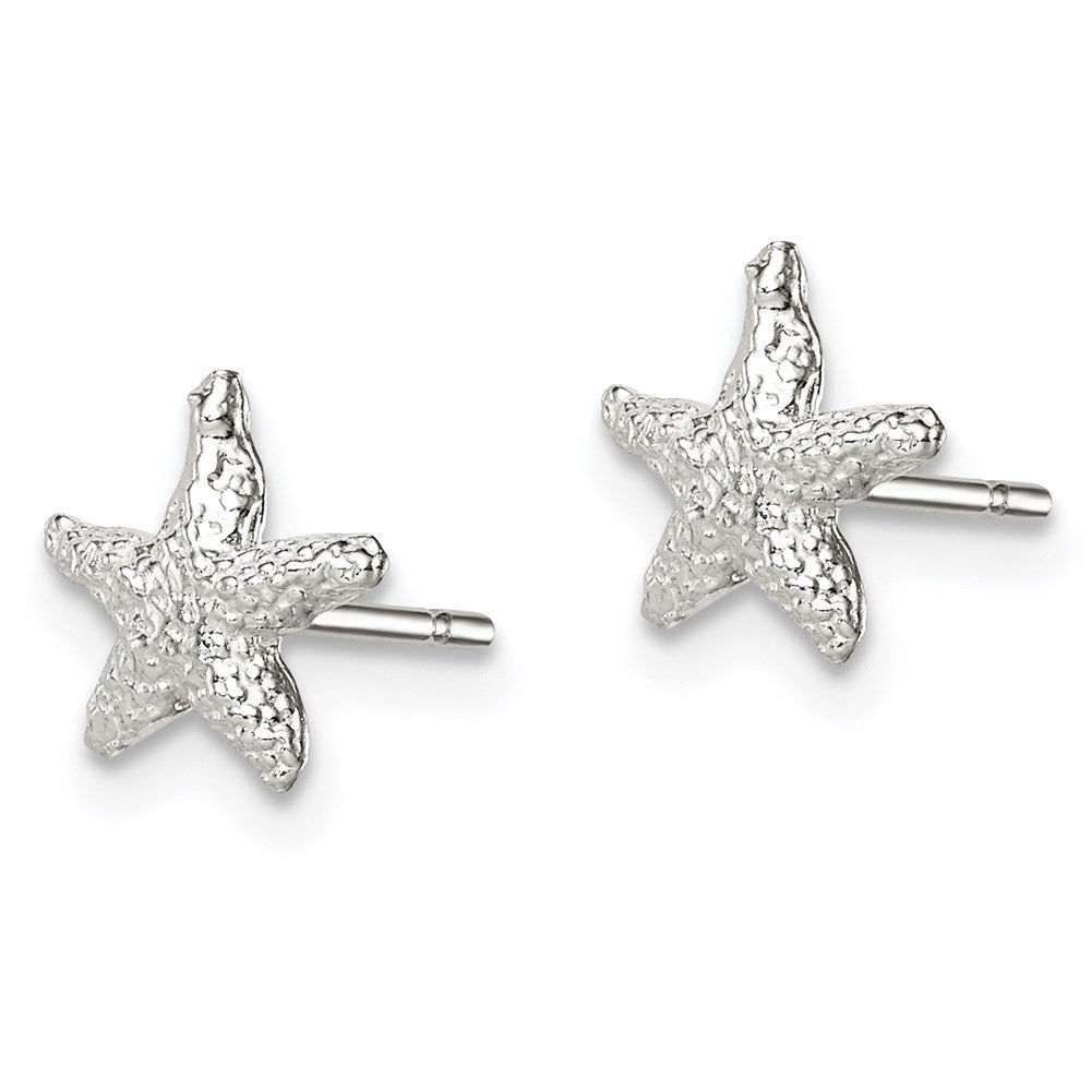 QE98 Sterling Silver Starfish Mini Earrings