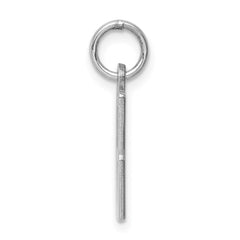 Sterling Silver/Rhodium-plated Elongated Polished Number 8 Charm QES08