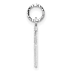 Sterling Silver/Rhodium-plated Elongated Number 55 Charm QES55