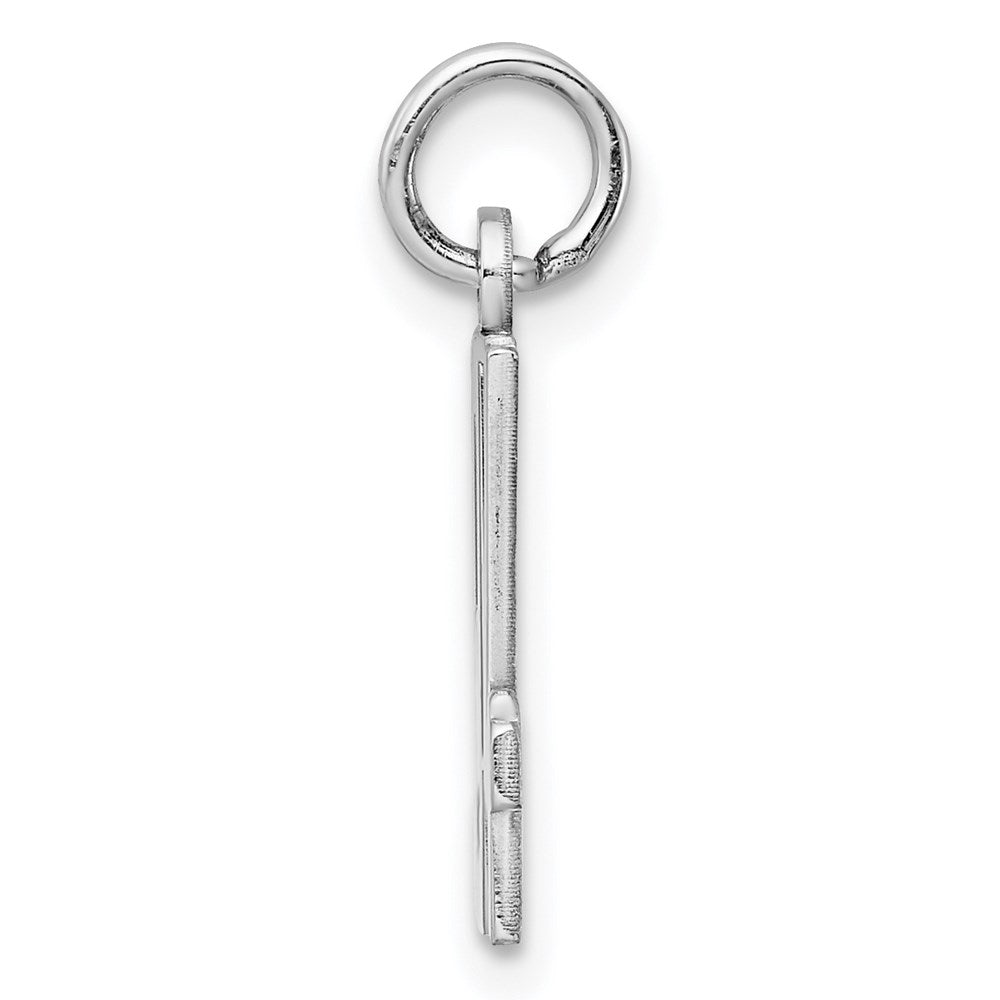 Sterling Silver/Rhodium-plated Elongated Number 94 Charm QES94