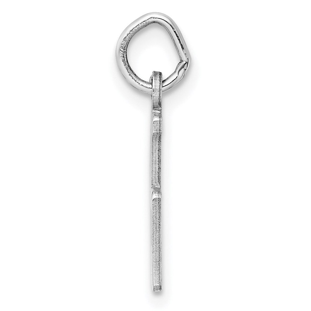 Sterling Silver/Rhodium-plated Elongated Number 95 Charm QES95