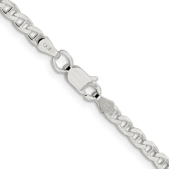Sterling Silver 3.15mm D/C Flat Anchor Curb ChainQFAN080