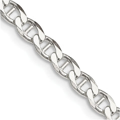 Sterling Silver 4.0mm D/C Flat Anchor Curb ChainQFAN100