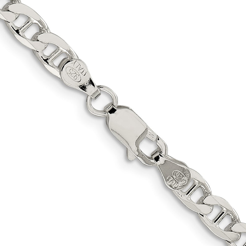 Sterling Silver 4.65mm D/C Flat Anchor Curb ChainQFAN120
