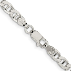 Sterling Silver 4.65mm D/C Flat Anchor Curb ChainQFAN120