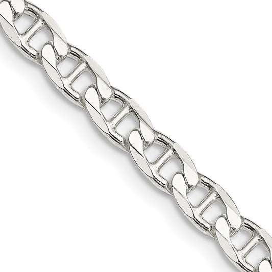 Sterling Silver 4.65mm D/C Flat Anchor Curb ChainQFAN120