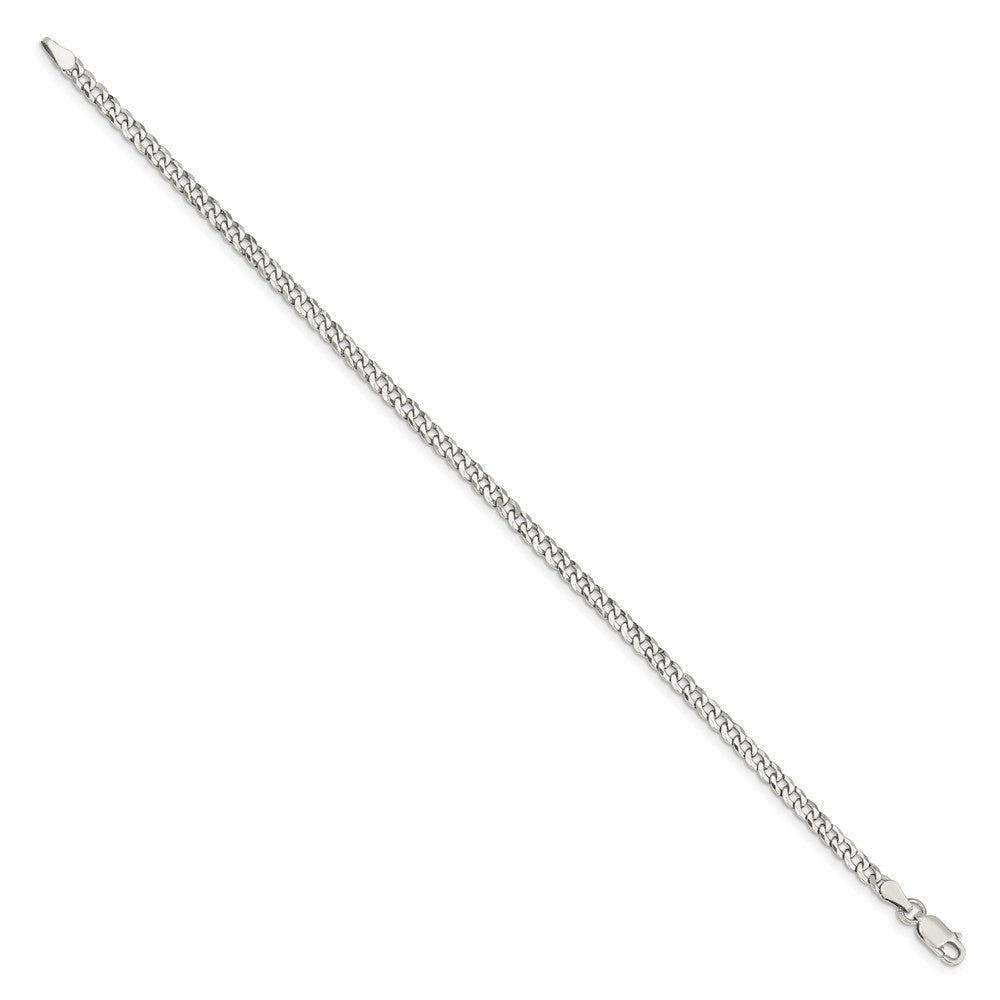 Sterling Silver 3.2mm Beveled Curb Chain QFB080-8