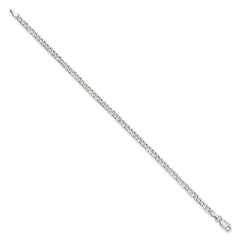 Sterling Silver 3.2mm Beveled Curb Chain QFB080-8
