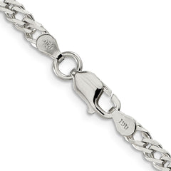 Sterling Silver 4mm Beveled Curb ChainQFB100