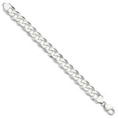 Sterling Silver 13mm Beveled Curb Chain QFB310-8