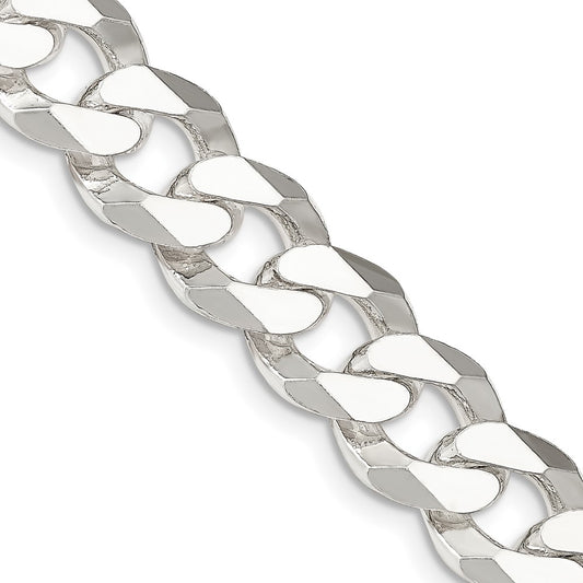 Sterling Silver 14mm Beveled Curb ChainQFB350