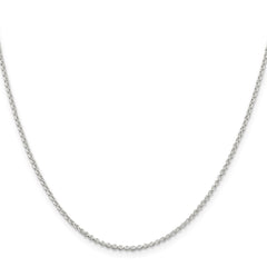 Sterling Silver Rhodium-plated 1.5mm Rolo ChainQFC103R