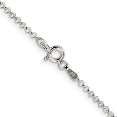 Sterling Silver Rhodium-plated 1.5mm Rolo ChainQFC103R