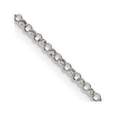 Sterling Silver 2mm Rolo ChainQFC104