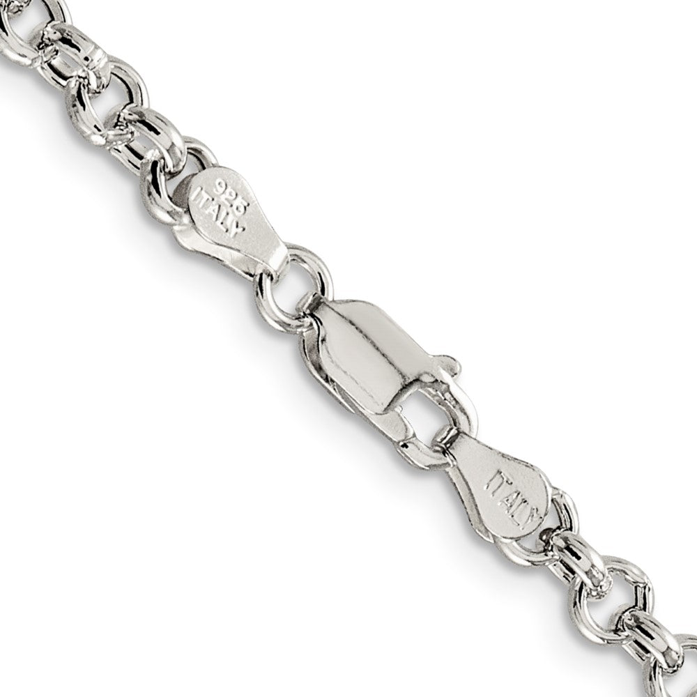 Sterling Silver 4.25mm Semi-solid Rolo ChainQFC106