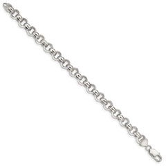 Sterling Silver 9.5mm Semi-solid Rolo Chain QFC109-8