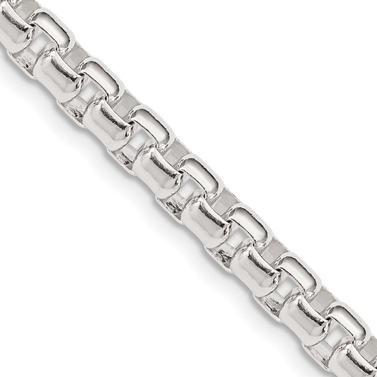 Sterling Silver 5.2mm Round Box ChainQFC127