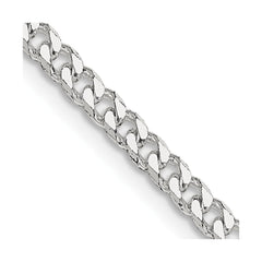Sterling Silver Polished 3.15mm Curb ChainQFC146