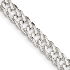Sterling Silver 5.65mm 6 Side D/C Flat Double Curb ChainQFC153