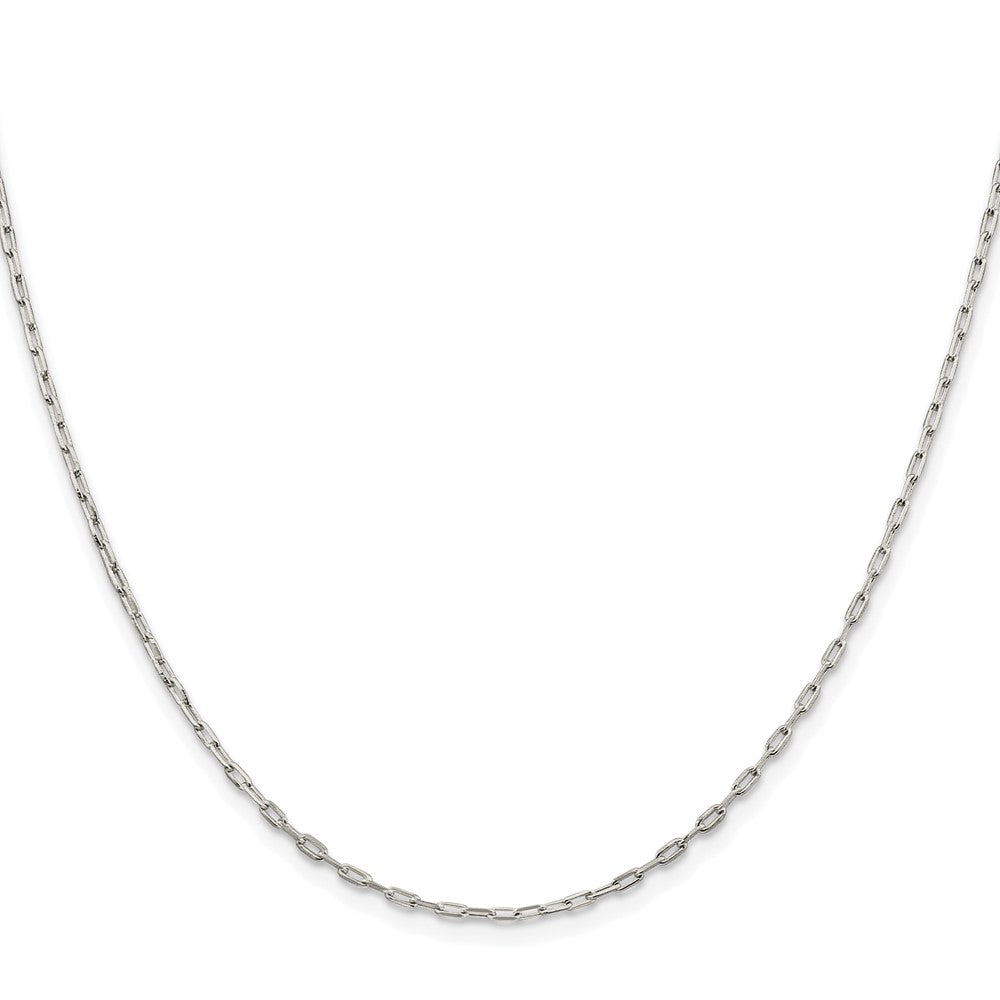 Sterling Silver Rhodium-plated 1.75mm Elongated Open Link ChainQFC155R