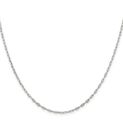 Sterling Silver Rhodium-plated 1.75mm Elongated Open Link ChainQFC155R