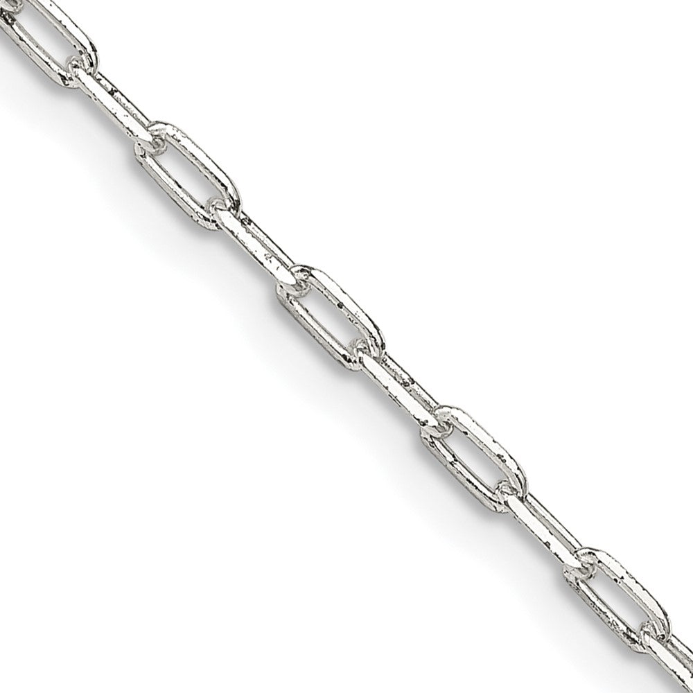 Sterling Silver 2mm Elongated Open Link ChainQFC156