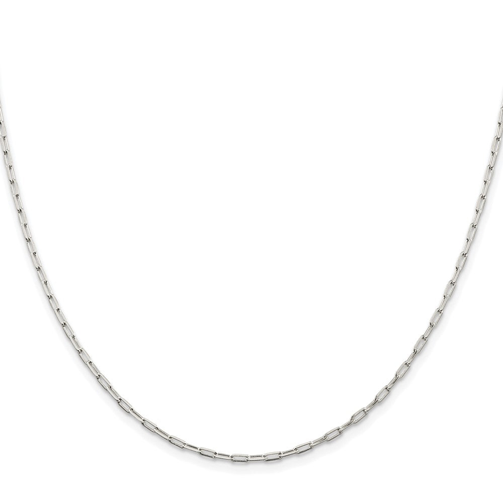 Sterling Silver Rhodium-plated 2mm Elongated Open Link ChainQFC156R