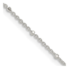 Sterling Silver 1.25mm Rolo with Beads ChainQFC163