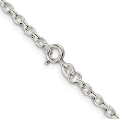 Sterling Silver 2.75mm Oval Fancy Rolo ChainQFC194