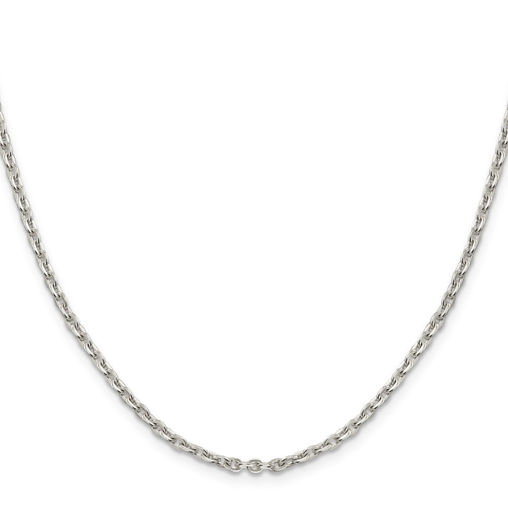 Sterling Silver 2.75mm Flat Link Cable ChainQFC197