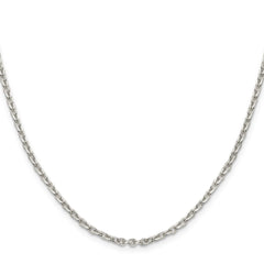 Sterling Silver 2.75mm Flat Link Cable ChainQFC197