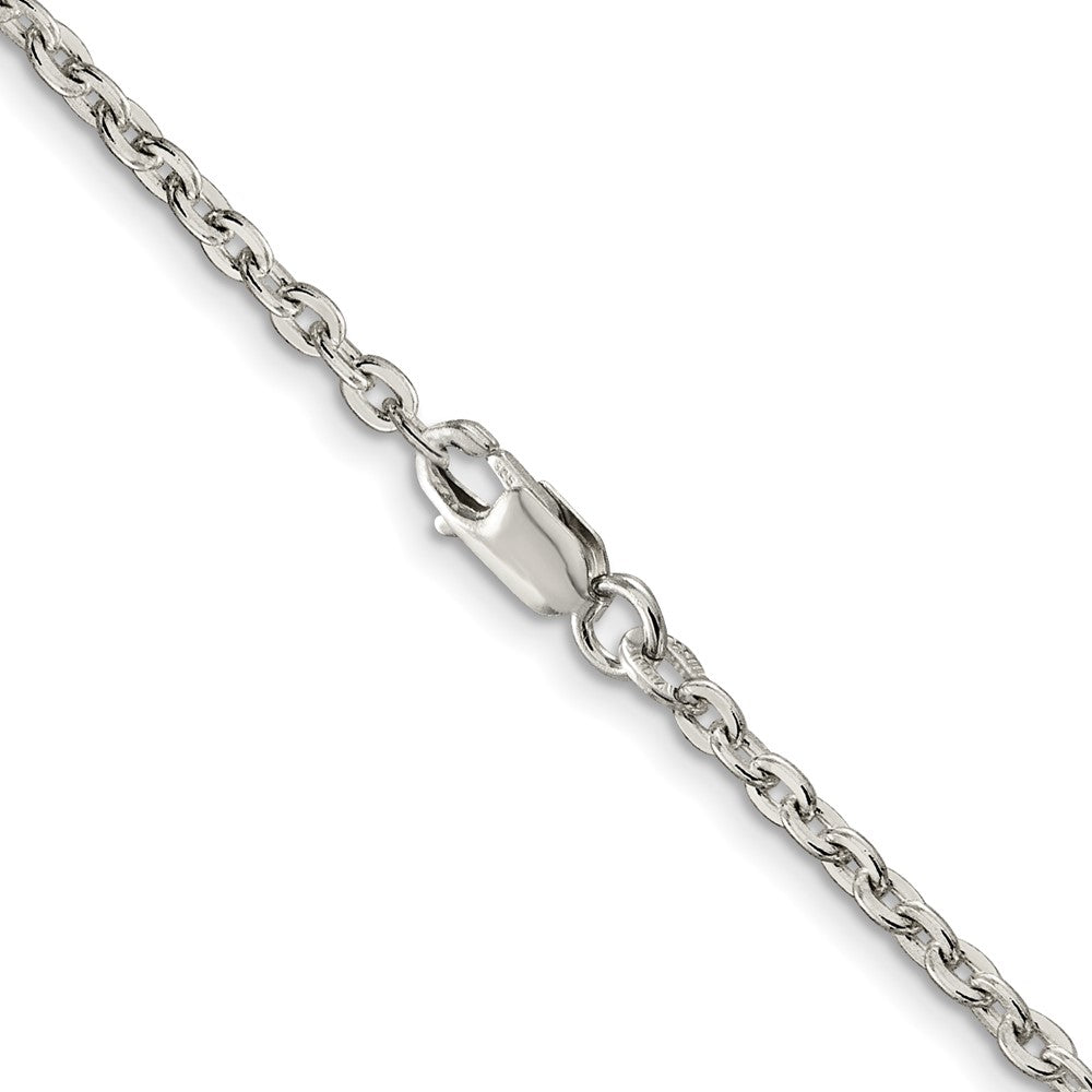 Sterling Silver 2.75mm Flat Link Cable ChainQFC197