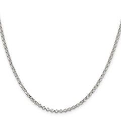 Sterling Silver 2.8mm Rolo ChainQFC2