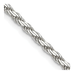 Sterling Silver 2.5mm Flat Rope ChainQFC203