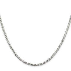 Sterling Silver 3.1mm Flat Rope ChainQFC204