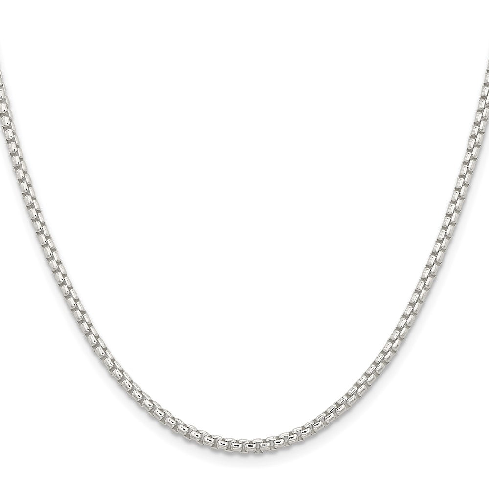 Sterling Silver 2.6mm Round Box ChainQFC214