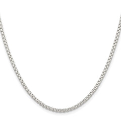 Sterling Silver 2.6mm Round Box ChainQFC214
