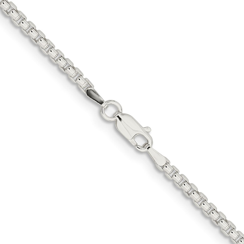 Sterling Silver 2.6mm Round Box ChainQFC214