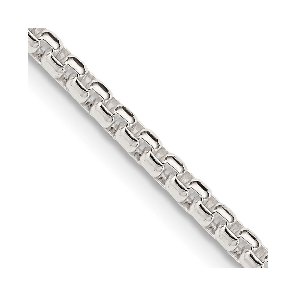 Sterling Silver 2.6mm Round Box ChainQFC214