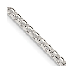 Sterling Silver 2.6mm Round Box ChainQFC214