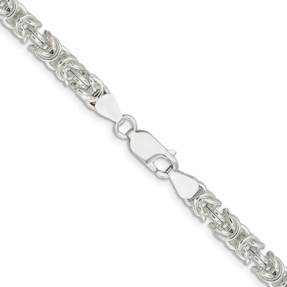 Sterling Silver 5.5mm Rounded Byzantine ChainQFC222
