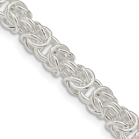 Sterling Silver 5.5mm Rounded Byzantine ChainQFC222