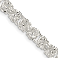 Sterling Silver 5.5mm Rounded Byzantine ChainQFC222