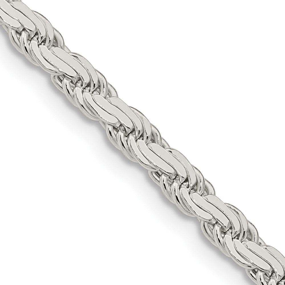 Sterling Silver 3.65mm Flat Rope ChainQFC223